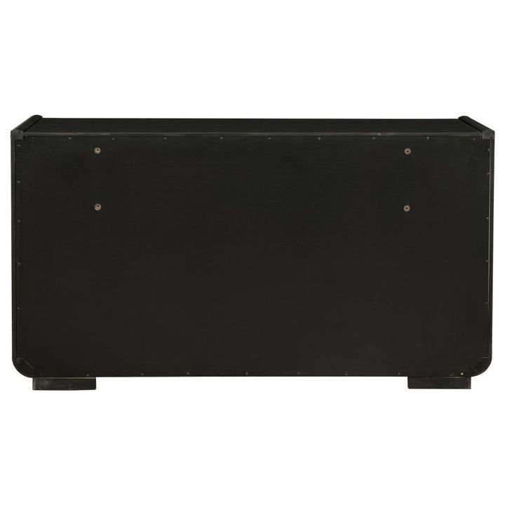 Leandro - 8 - Drawer Bedroom Dresser Cabinet - Burnished Black Dressers modern furniture Contempo Furniture