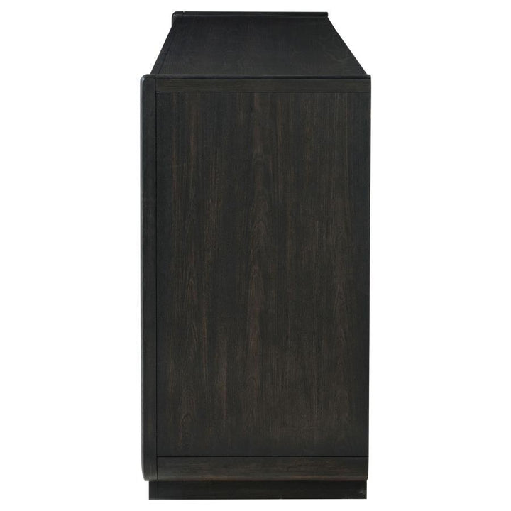Leandro - 8 - Drawer Bedroom Dresser Cabinet - Burnished Black Dressers modern furniture Contempo Furniture