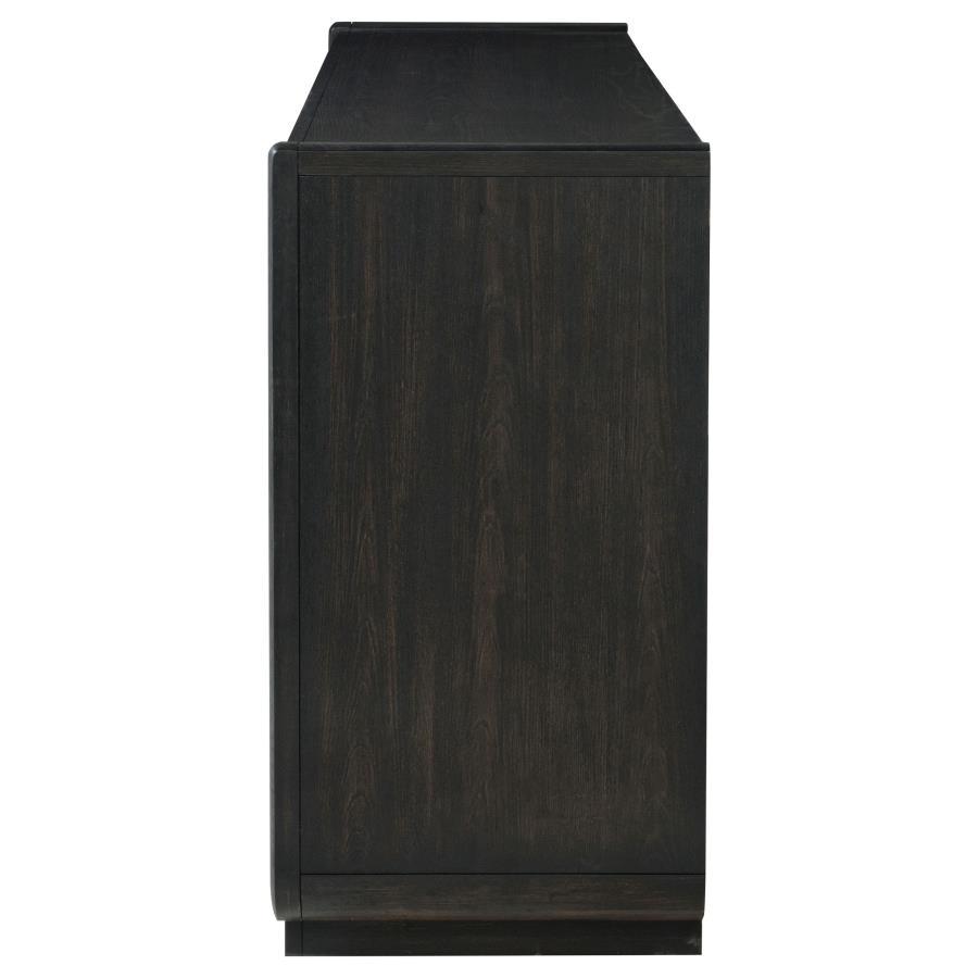 Leandro - 8 - Drawer Bedroom Dresser Cabinet - Burnished Black Dressers modern furniture Contempo Furniture
