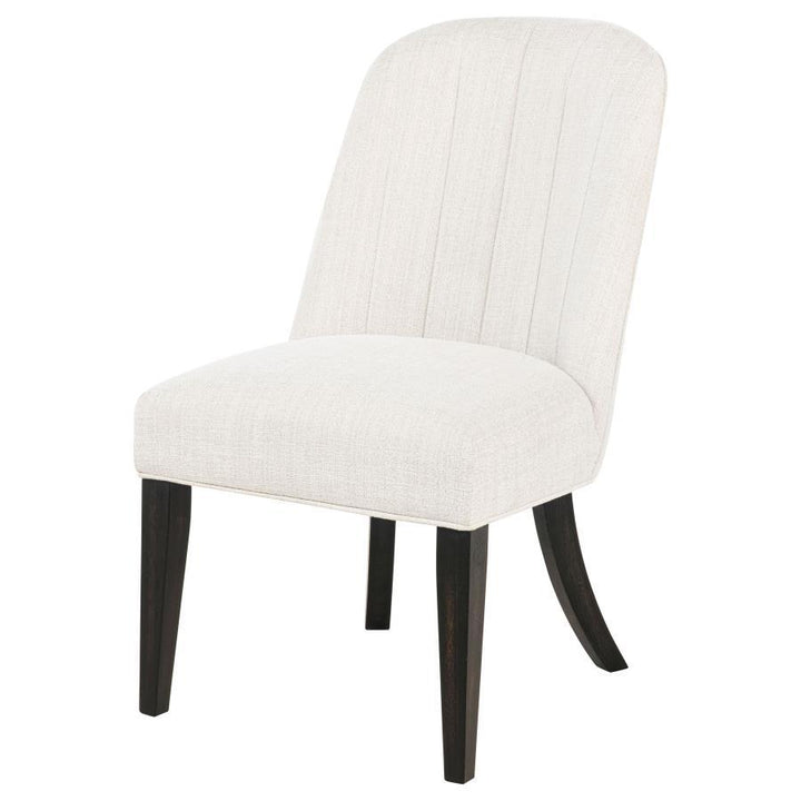 Leandro - Upholstered Dining Side Chair (Set of 2) - Cream Chair Set modern furniture Contempo Furniture