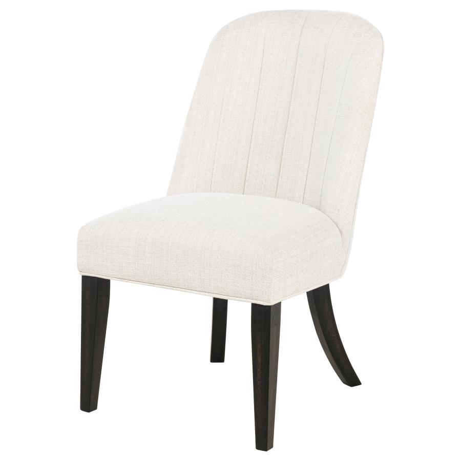 Leandro - Upholstered Dining Side Chair (Set of 2) - Cream Chair Set modern furniture Contempo Furniture