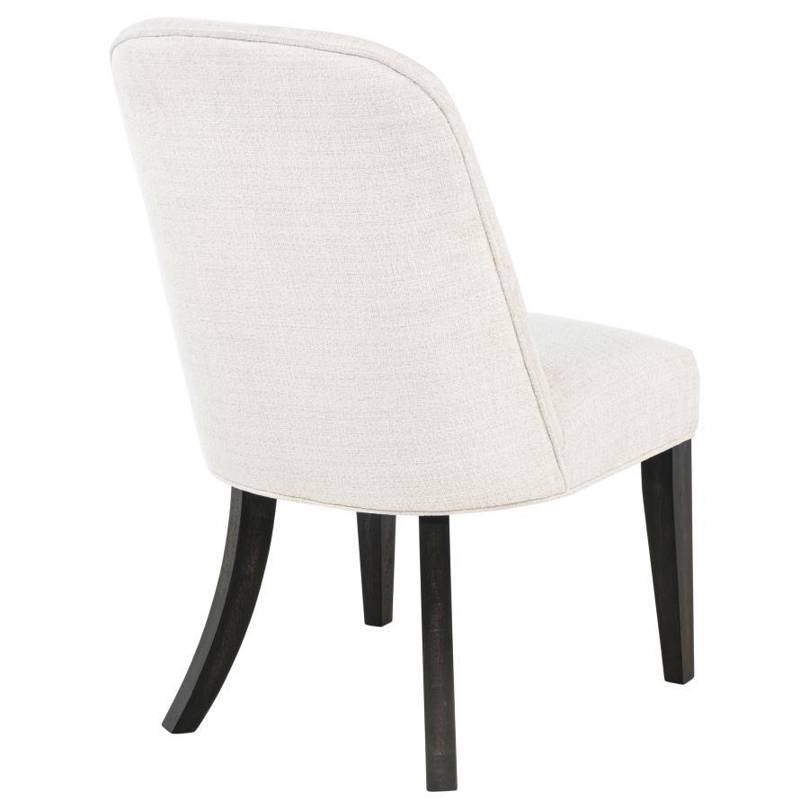 Leandro - Upholstered Dining Side Chair (Set of 2) - Cream Chair Set modern furniture Contempo Furniture