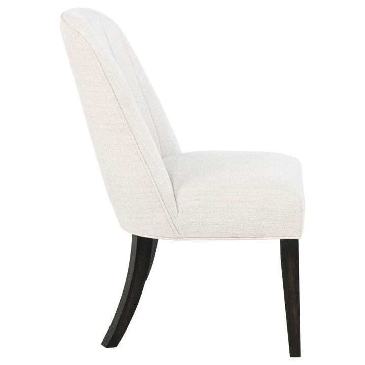 Leandro - Upholstered Dining Side Chair (Set of 2) - Cream Chair Set modern furniture Contempo Furniture