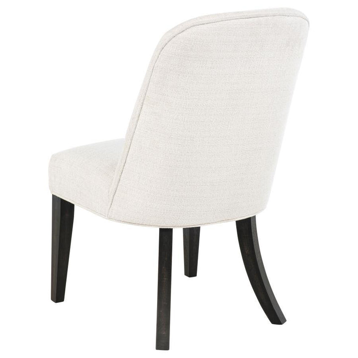 Leandro - Upholstered Dining Side Chair (Set of 2) - Cream Chair Set modern furniture Contempo Furniture