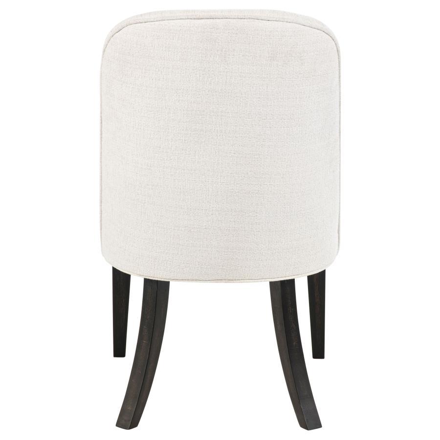 Leandro - Upholstered Dining Side Chair (Set of 2) - Cream Chair Set modern furniture Contempo Furniture