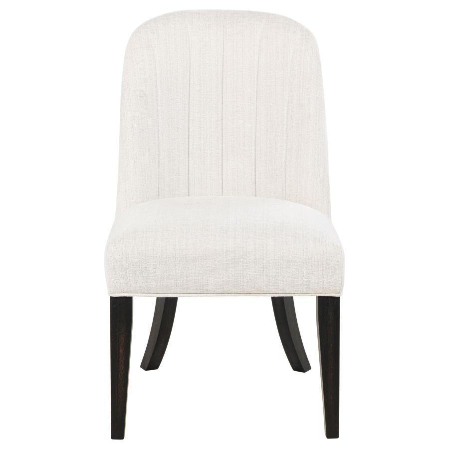 Leandro - Upholstered Dining Side Chair (Set of 2) - Cream Chair Set modern furniture Contempo Furniture