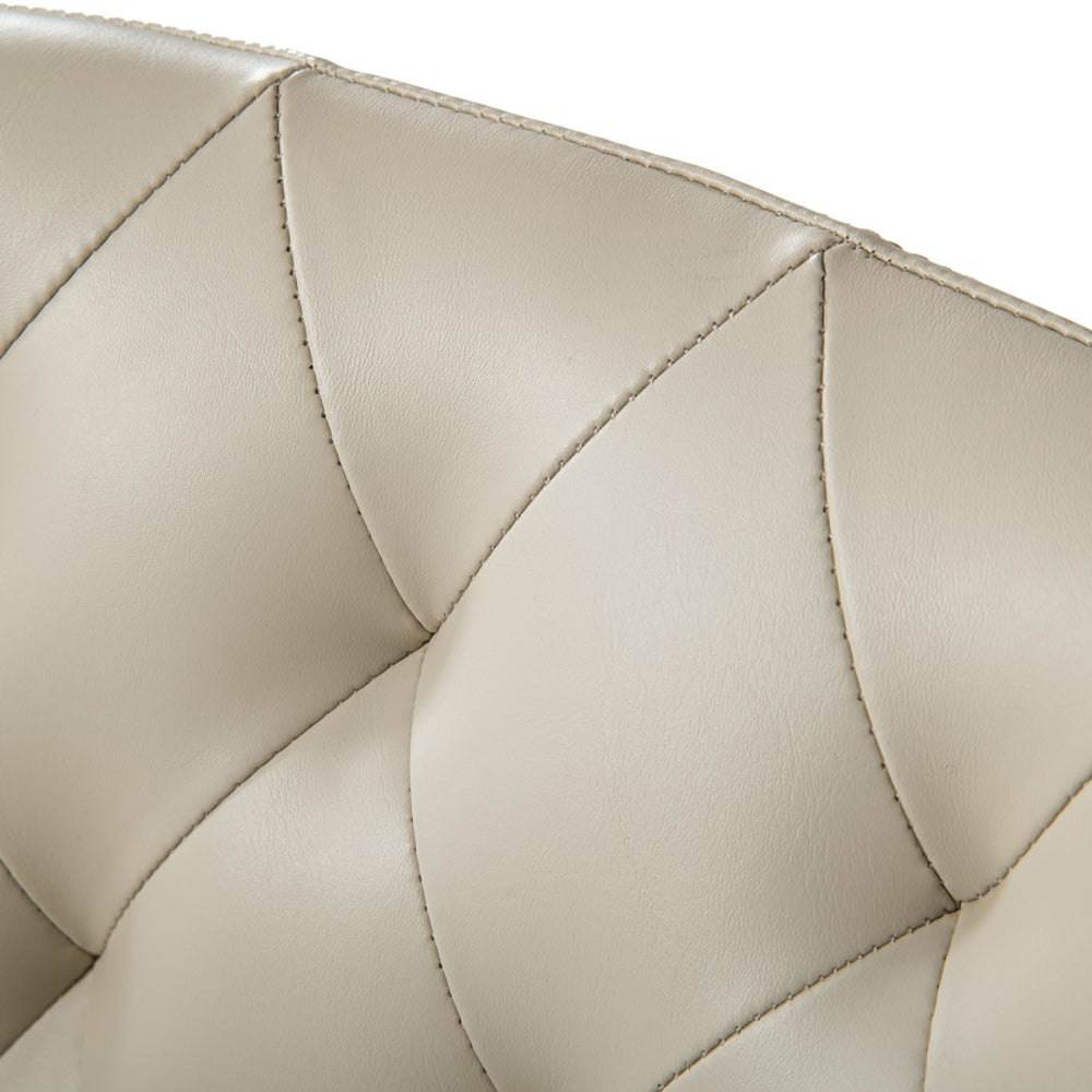 Leeds - Glam Beige and Black Dining Chair