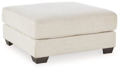 Lerenza Oversized Accent Ottoman - Beige Accent Ottoman modern furniture Contempo Furniture