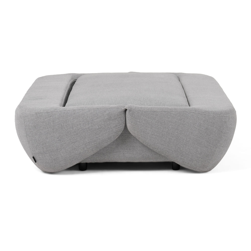 Lerner - Modern Light Grey Fabric Sofa Bed - View 9