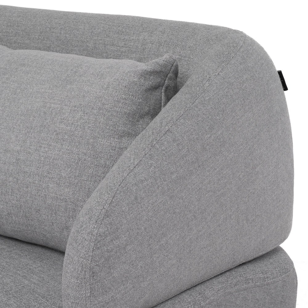 Lerner - Modern Light Grey Fabric Sofa Bed - View 10