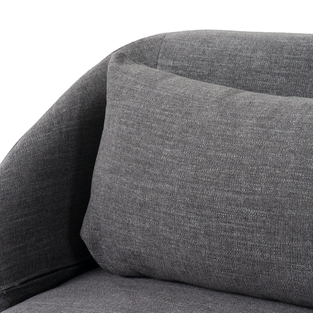 Lerner - Modern Dark Grey Fabric Sofa Bed - View 12
