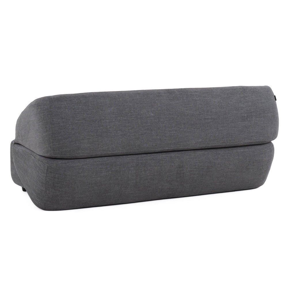 Lerner - Modern Dark Grey Fabric Sofa Bed - View 7