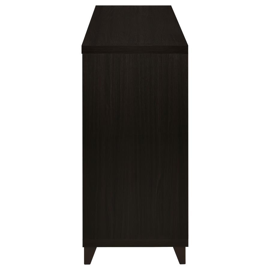 Lewes - 2 Door Engineered Wood TV Stand - Cappuccino TV Stand modern furniture Contempo Furniture