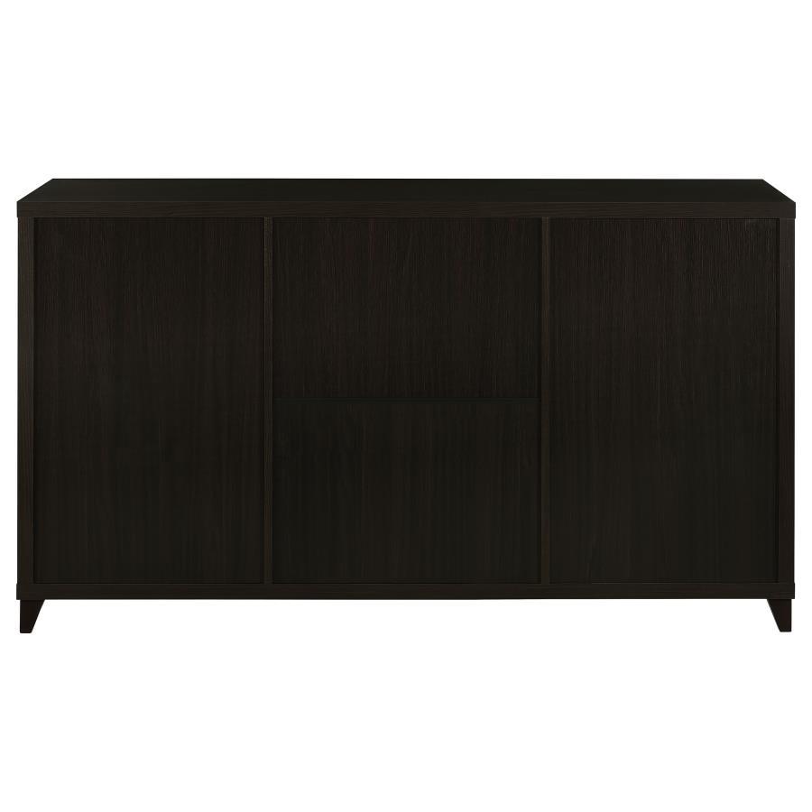Lewes - 2 Door Engineered Wood TV Stand - Cappuccino TV Stand modern furniture Contempo Furniture