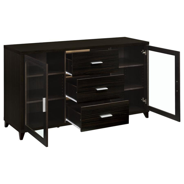 Lewes - 2 Door Engineered Wood TV Stand - Cappuccino TV Stand modern furniture Contempo Furniture