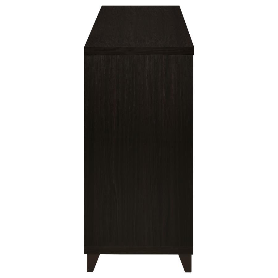 Lewes - 2 Door Engineered Wood TV Stand - Cappuccino TV Stand modern furniture Contempo Furniture