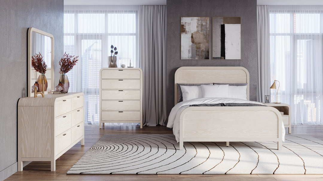 Modus Furniture Nknf84 Drake Five Drawer Chest In Sugar