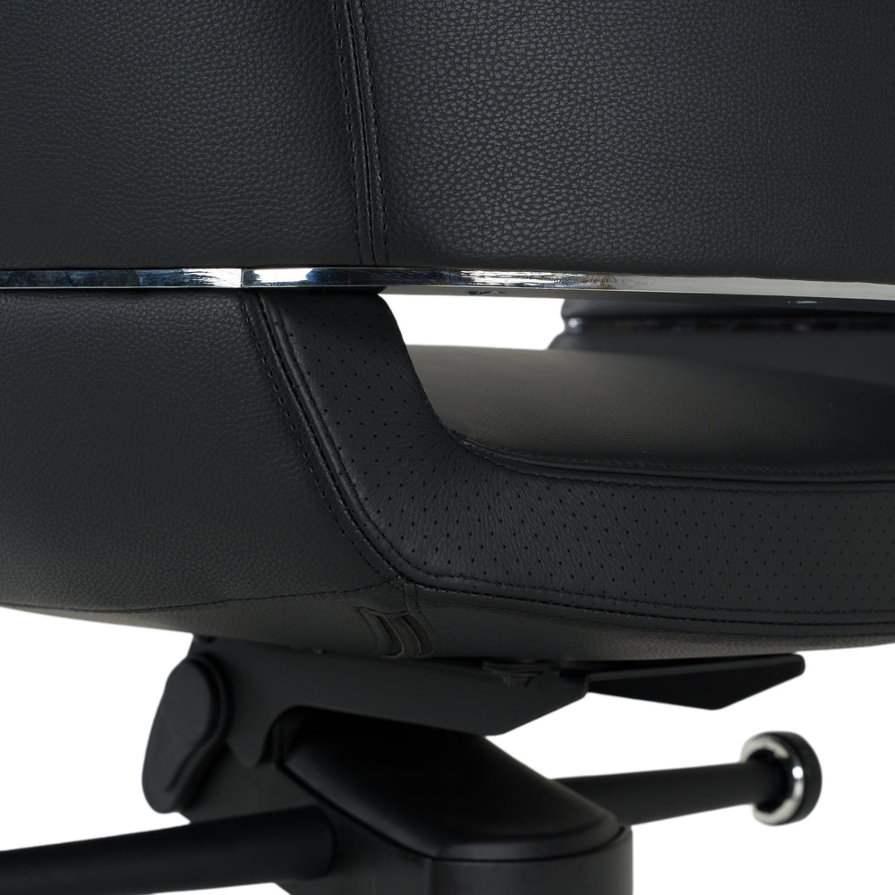Liddell - Modern Black Leather Executive Office Chair - View 6