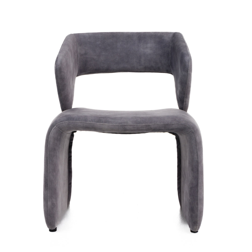Modern Linus Accent Light Grey Chair - View 2