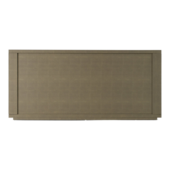 Lois - Modern Beige Shagreen + Brass Dresser