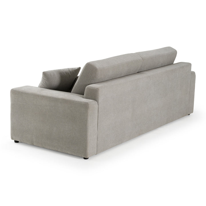Loki - Modern Grey Fabric 3-Seat Sofa