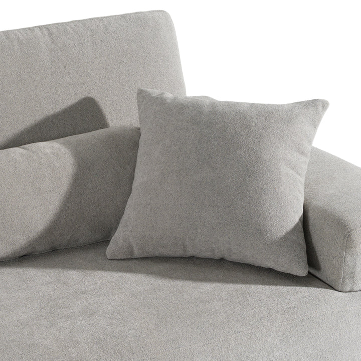 Loki - Modern Grey Fabric 3-Seat Sofa