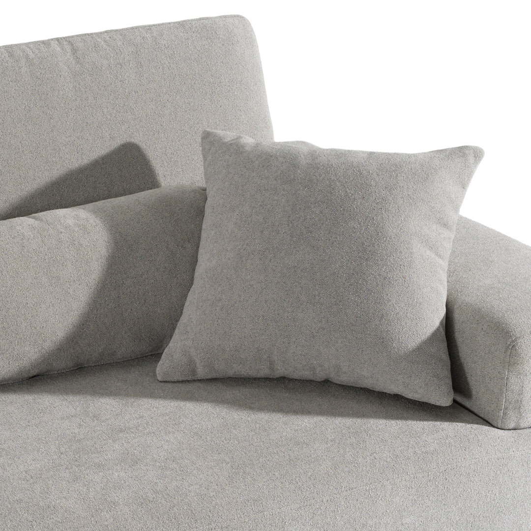 Loki - Modern Grey Fabric 3-Seat Sofa
