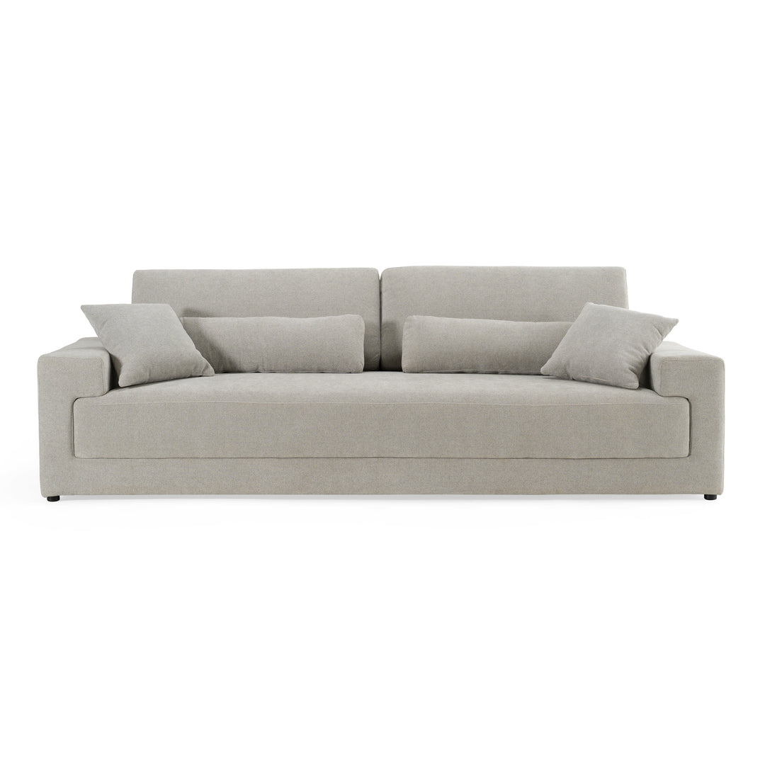 Loki - Modern Grey Fabric 4-Seat Sofa
