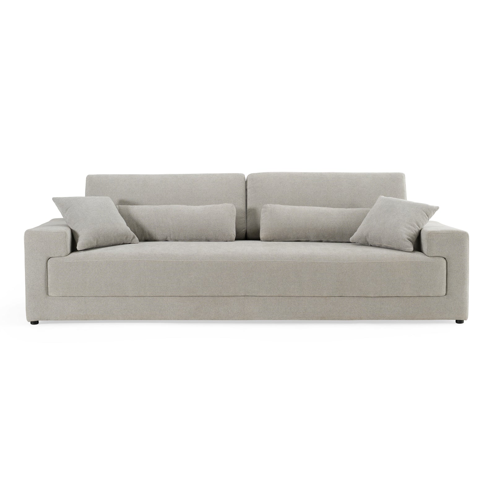 Loki - Modern Grey Fabric 4-Seat Sofa