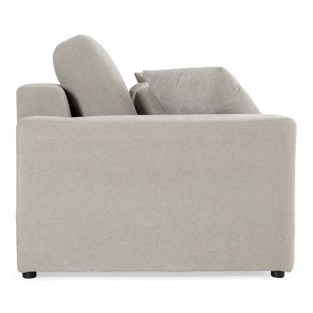 Gray sofa on a white background