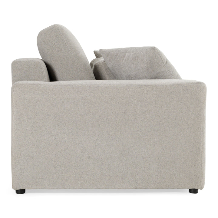 Gray sofa on a white background