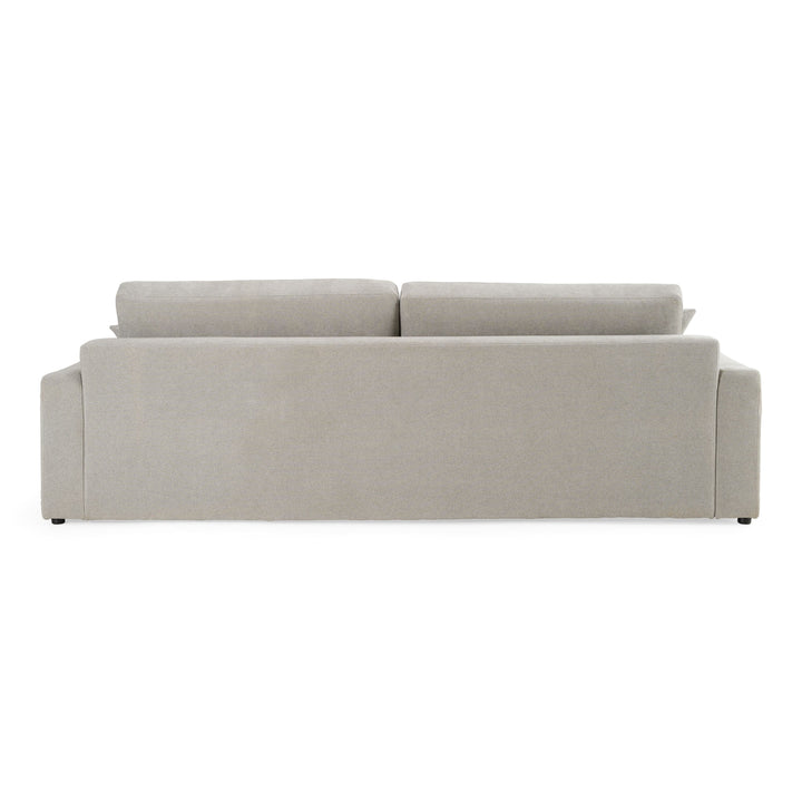 Beige sofa on a white background