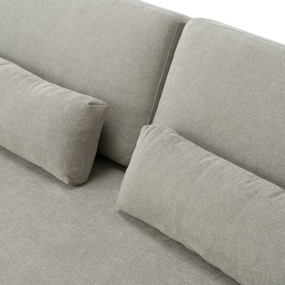 Loki - Modern Grey Fabric 4-Seat Sofa - View 5