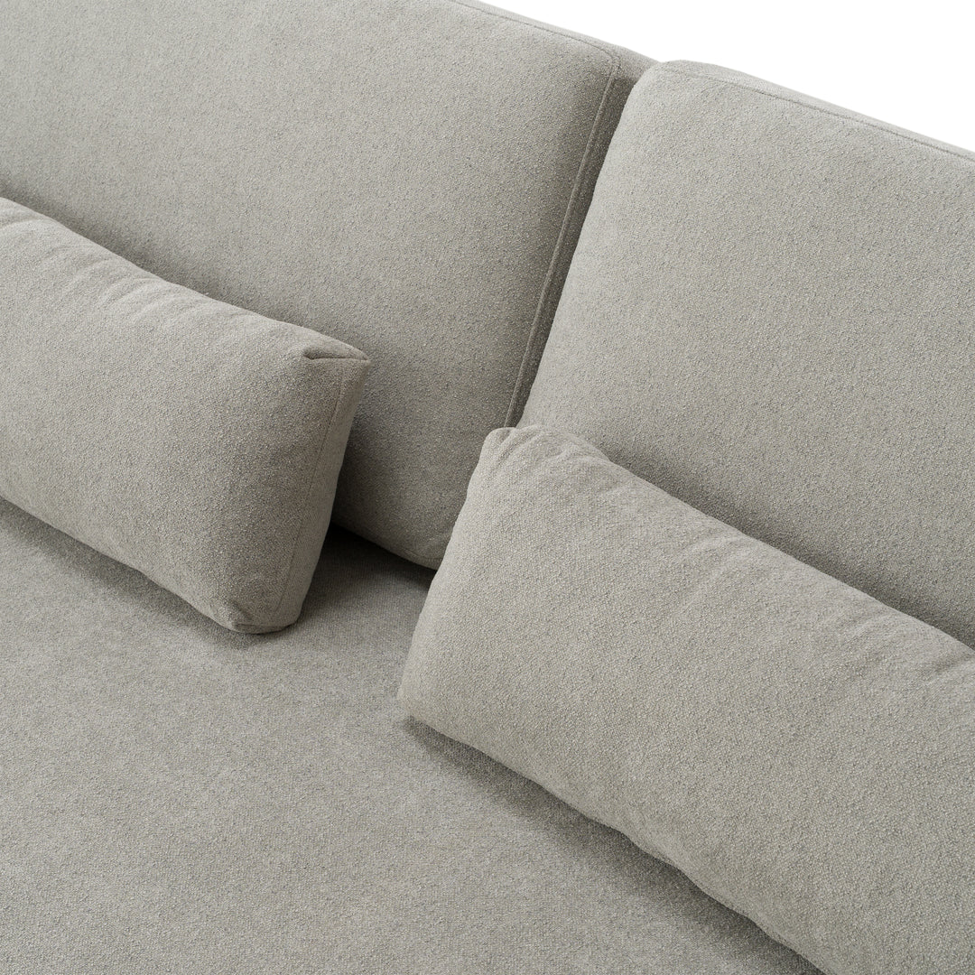 Loki - Modern Grey Fabric 4-Seat Sofa