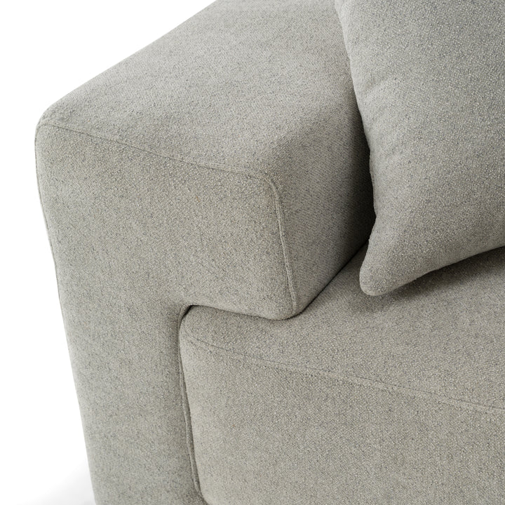 Loki - Modern Grey Fabric 4-Seat Sofa