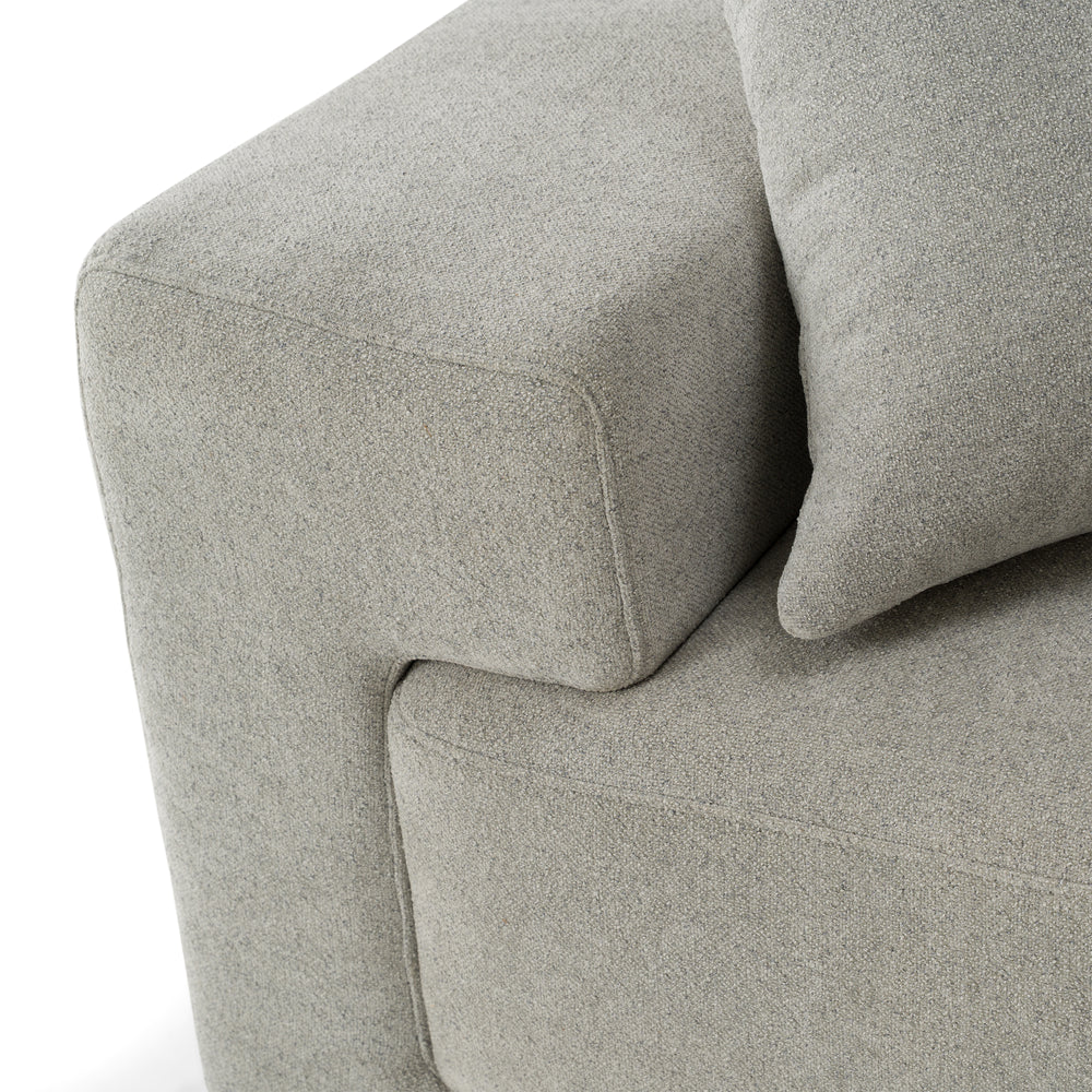 Loki - Modern Grey Fabric 4-Seat Sofa - View 6