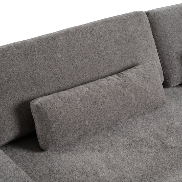 Loki - Modern Grey Fabric Right Facing Sectional Sofa