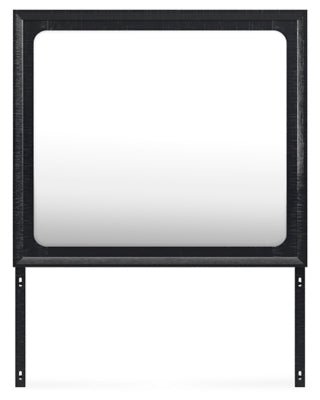 Londer Bedroom Mirror - Black Mirror modern furniture Contempo Furniture