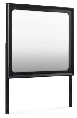 Londer Bedroom Mirror - Black Mirror modern furniture Contempo Furniture