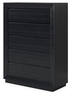 Londer Chest of Drawers - Black Accent Chest modern furniture Contempo Furniture