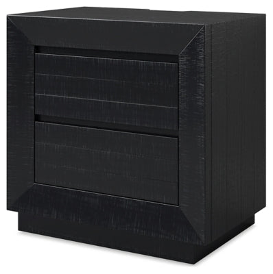 Londer Nightstand - Black Accent Nightstand modern furniture Contempo Furniture