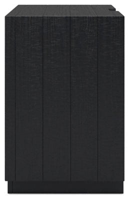 Londer Nightstand - Black Accent Nightstand modern furniture Contempo Furniture