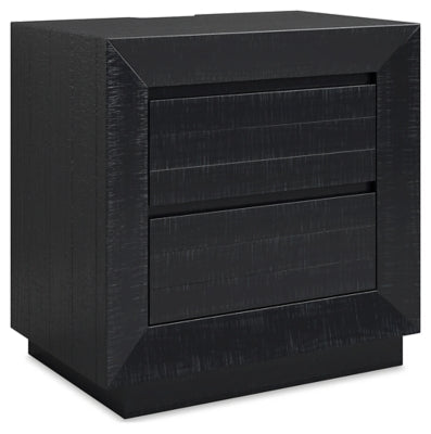 Londer Nightstand - Black Accent Nightstand modern furniture Contempo Furniture