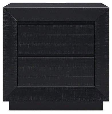 Londer Nightstand - Black Accent Nightstand modern furniture Contempo Furniture
