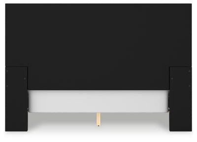 Londer Queen Panel Bed - Black Panel Bed modern furniture Contempo Furniture