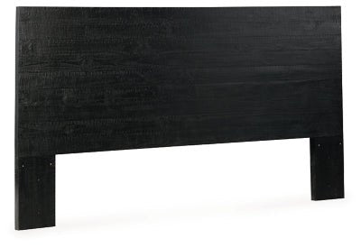 Londer Queen Panel Headboard - Black Panel Headboards modern furniture Contempo Furniture
