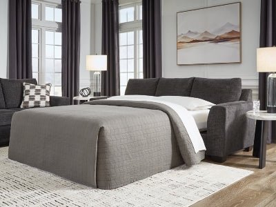 Loreo Queen Sofa Sleeper - Black Sleeper Sofa modern furniture Contempo Furniture