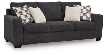 Loreo Queen Sofa Sleeper - Black Sleeper Sofa modern furniture Contempo Furniture