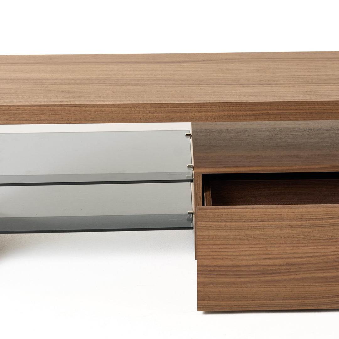 Loreta - Modern Walnut TV Stand