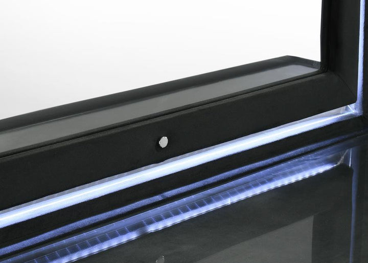 Lorient - LED Dresser Mirror - Black Mirror modern furniture Contempo Furniture